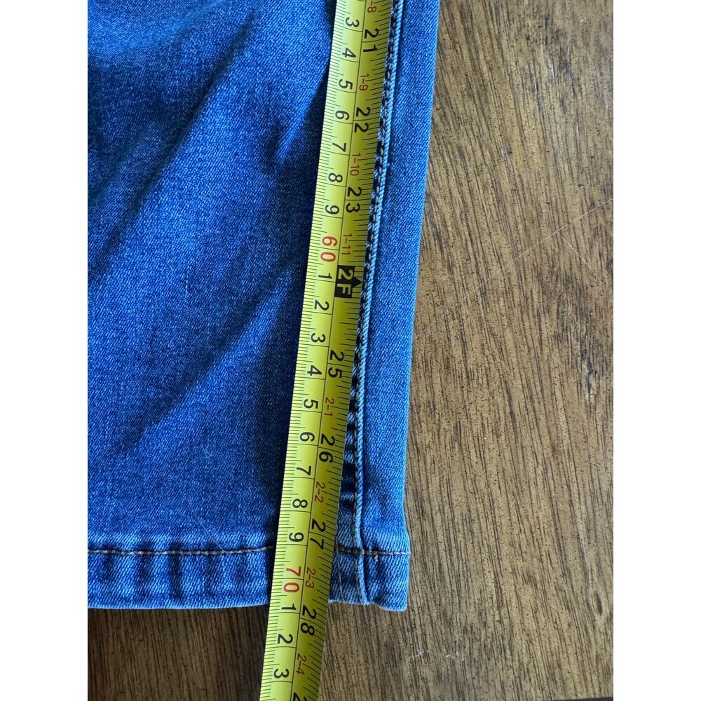 Jones New York Signature Lexington Straight Jeans 12 Blue - Picture 9 of 10